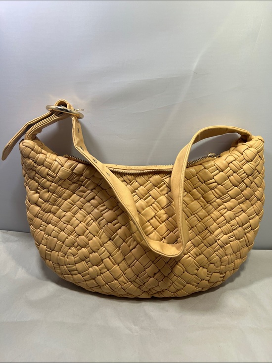 Anthropologie Handbags - Anthropologie Woven Hobo Bag in Mustard